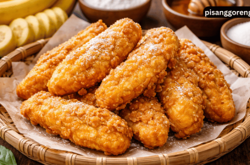 warna pisang goreng tetap cerah