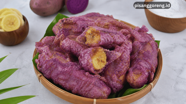 Pisang Goreng Tepung Ubi Ungu