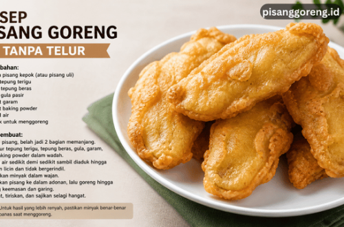 Resep Pisang Goreng Tanpa Telur